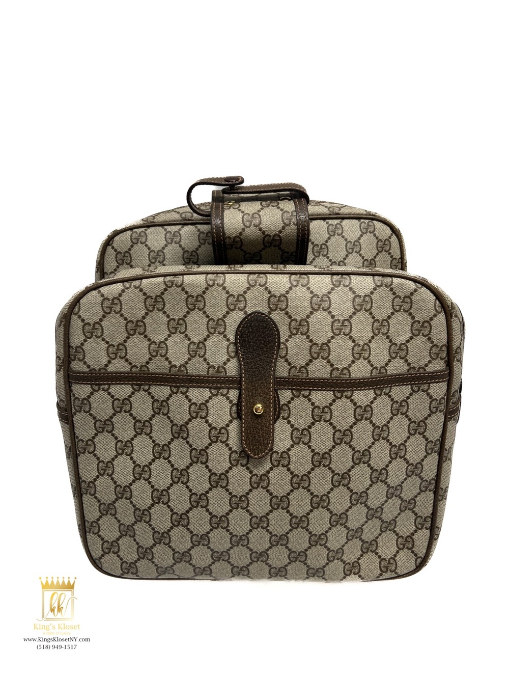 Gucci supreme vintage saddle bag